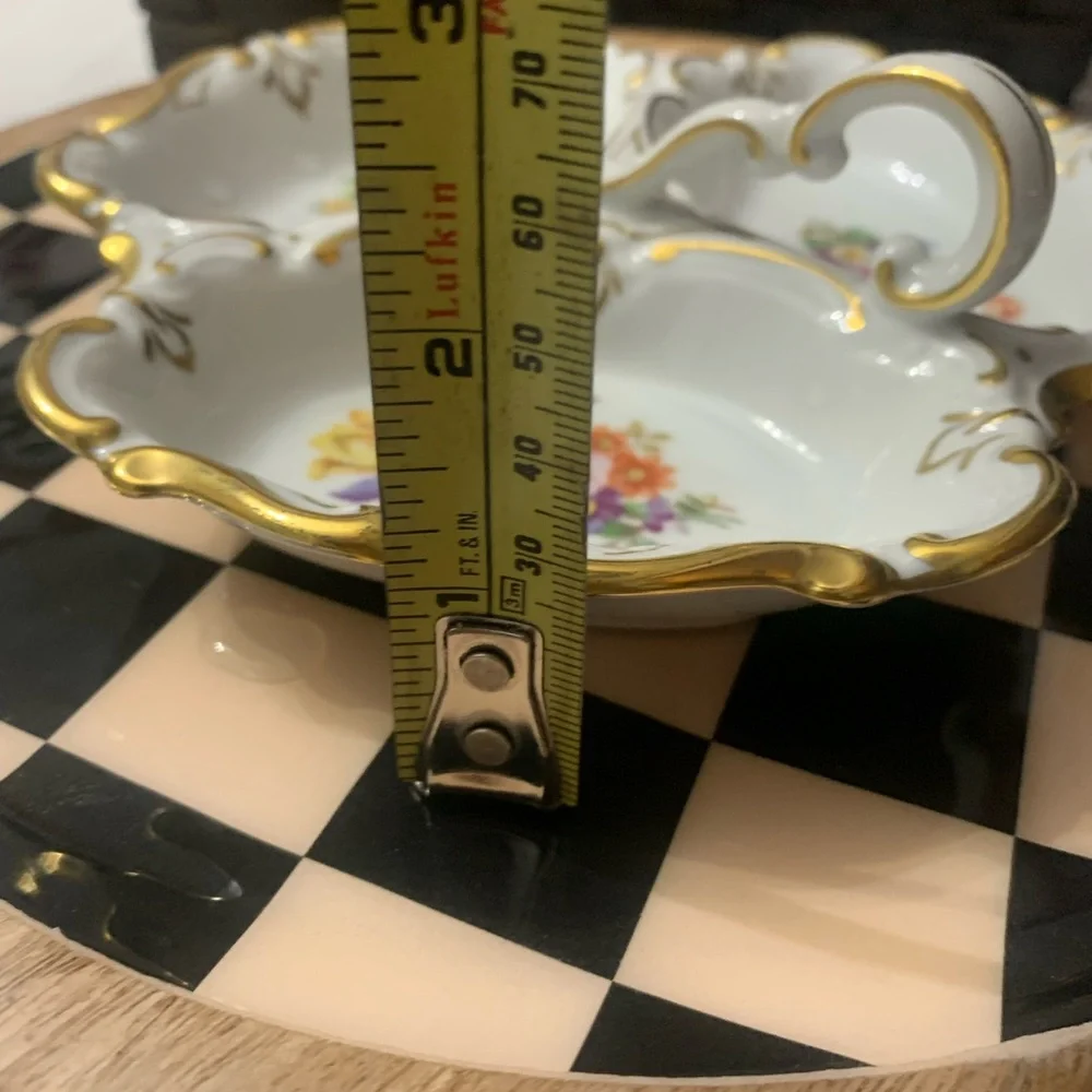 JLMenau dividdd dish gold trim porcelain handle Germany - Picture 3 of 5